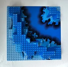 LEGO 6024px1 Aquazone 6195 Neptune Discovery Lab Raised Baseplate 32x32 (B)