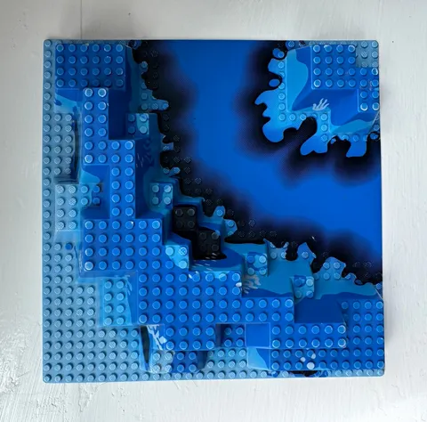 LEGO 6024px1 Aquazone 6195 Neptune Discovery Lab Raised Baseplate 32x32 (B)