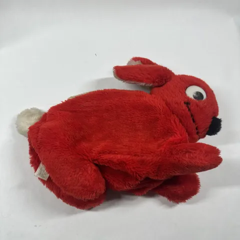 Vintage Lego Duplo Red Plush Bunny Rabbit Carrier Bag LEGOS w/ Keychain 1984