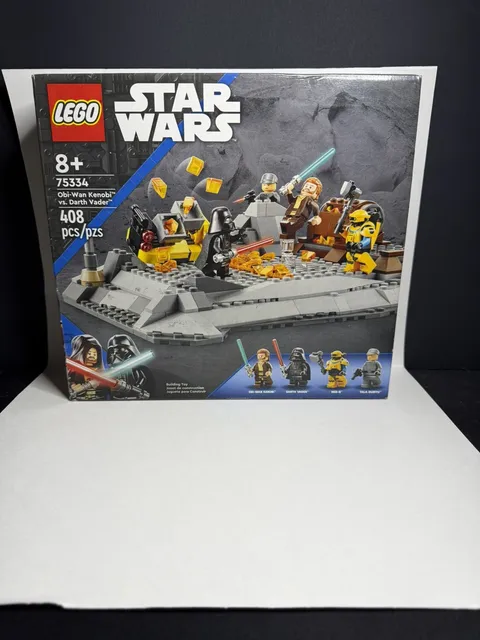 LEGO Star Wars: 75334 Obi-Wan Kenobi vs. Darth Vader Set - New Factory Sealed