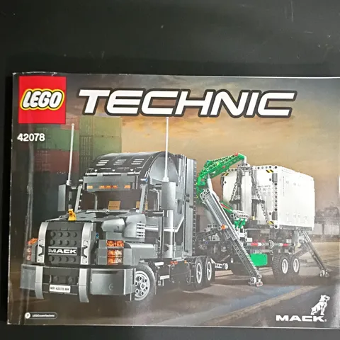 LEGO Technic 42078 Mack Anthem Instruction Manual Booklet Illustrated English