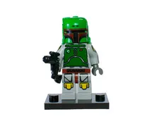 NEW Star Wars Cloud City Boba Fett Custom Lego Minifigure 10123 w/stand& blaster
