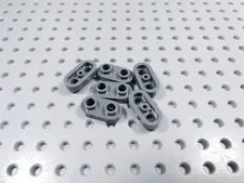 LEGO Lot of 6 Dark Bluish Gray 1x2 Rounded Plates w/ Open Studs BP