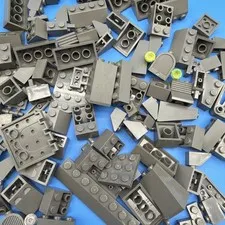 Lego Lot by Color OLD DARK GRAY 1/4 LB Pound 100 Pieces Sorted Bulk SAVE!