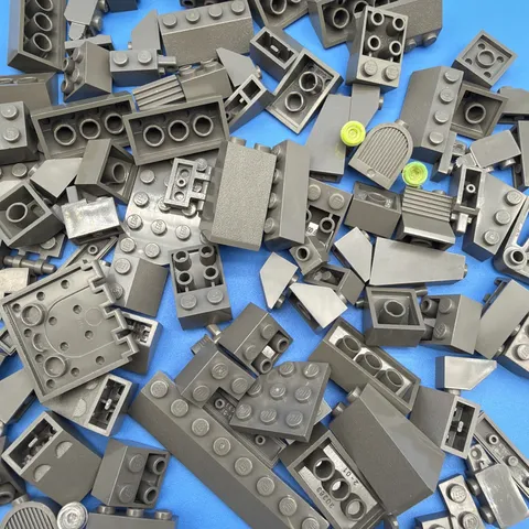 Lego Lot by Color OLD DARK GRAY 1/4 LB Pound 100 Pieces Sorted Bulk SAVE!