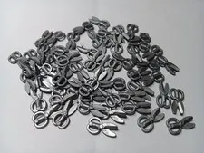 LEGO BULK LOT 56 FLAT SILVER MINIFIGURE UTENSIL SCISSORS #18920