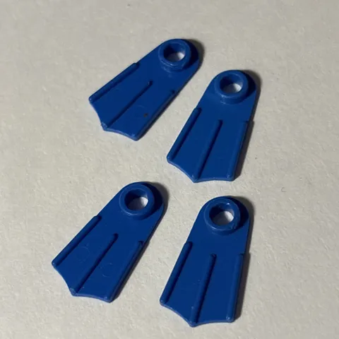 LEGO Part-2599a  Minifigure Footgear Flipper Scuba Fins - 2 Pairs - Blue