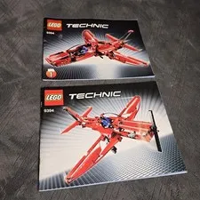 LEGO 9394 TECHNIC Red Jet Plane INSTRUCTION BOOKLET MANUAL ONLY (No LEGOs)