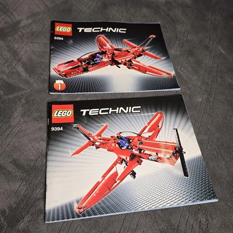 LEGO 9394 TECHNIC Red Jet Plane INSTRUCTION BOOKLET MANUAL ONLY (No LEGOs)