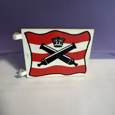 LEGO Part 2525px1 Imperial Flag 6 x 5 Crossed Cannons over Red Stripes Pattern