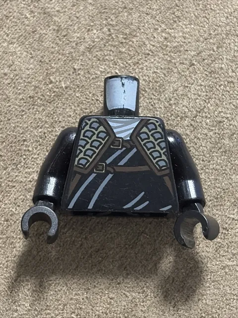 Lego Ninjago BLACK VEST MINIFIG TORSO & LEGS - Ninja Cole