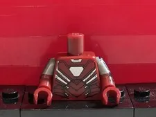 LEGO®  Minifigure Torso Part Dark Red Silver Centurion Pattern Printed Arms