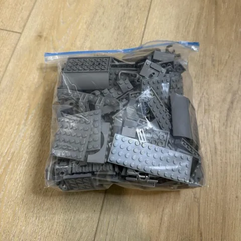 Legos Bulk Lot Dark Gray Bricks, Plates Random Pieces 2lb Gallon Size Bag