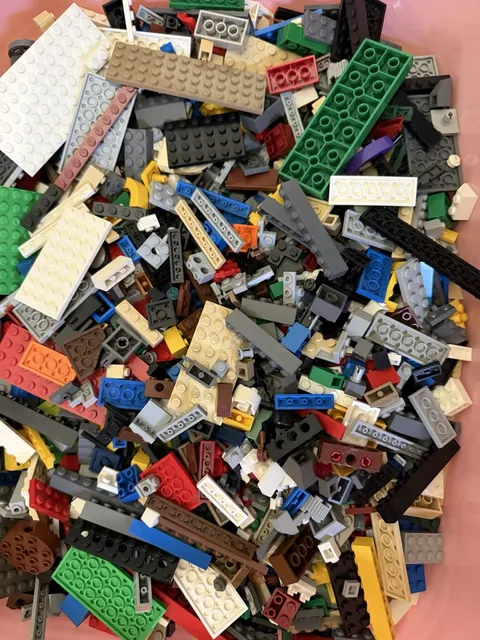 2 Pounds LEGO Bulk Lot Bricks Blocks Parts Pieces Mixed Assorted Lot Random