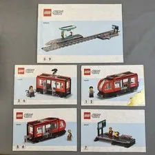 Lot of Instruction Manuals LEGO City Downtown Streetcar and Station 60423