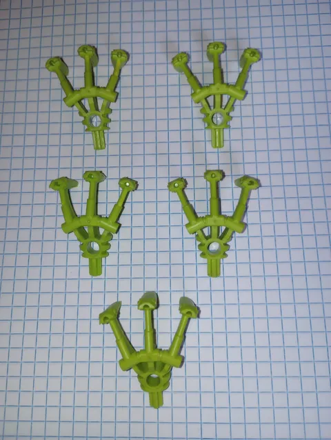 5 Bionicle Lego 32506 Claw Hand Lime Green Genuine Lego Parts WYSIWYG 5 pieces
