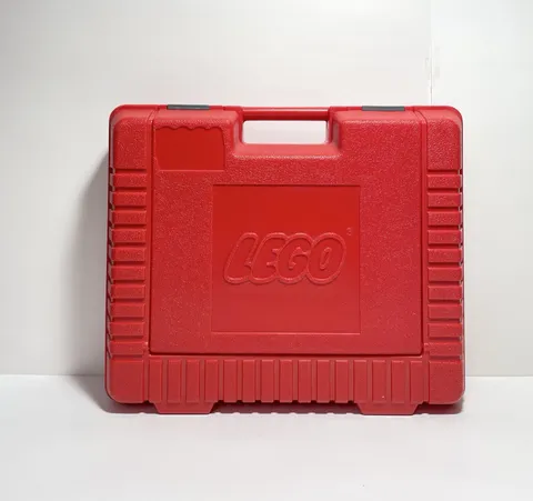 VTG 1985 LEGO Red Plastic Storage Carry Case Organizer Box, Empty Case No Legos