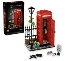 LEGO Ideas #21347 Red London Telephone Booth: Brand New in Sealed Box: RETIRED!
