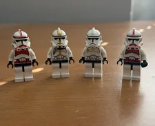 LEGO Star Wars Clone Trooper Minifigure Lot of 4