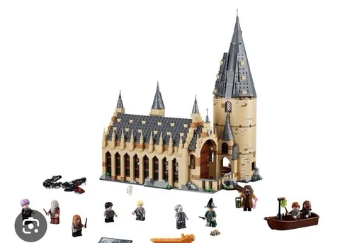 LEGO Harry Potter 75954 Hogwarts Great Hall 100% Complete W/ Manual Minifigs