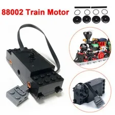 Fit For LEGO Power Function 88011 88002: 9V TRAIN MOTOR WITH WHEELS Technic Toy