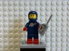 LEGO Classic Space Spaceman Minifigure - Blue with Helmet Backpack Gray Radio