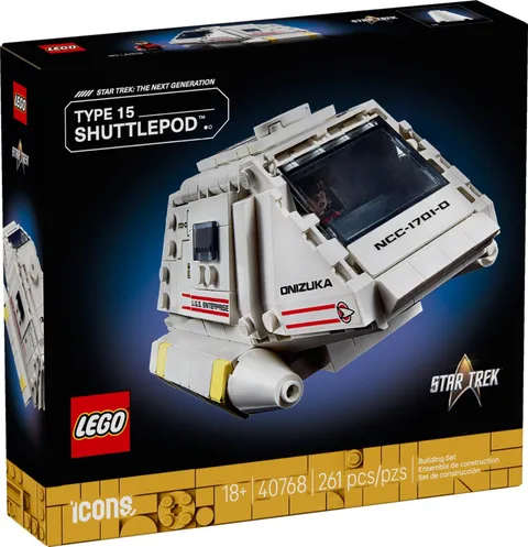 Lego 40768 Icons Star Trek Type-15 Shuttlepod 10356 2025 - Brand New Sealed