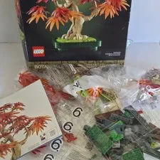 New LEGO Botanicals Japanese Red Maple Bonsai Tree Complete Set - NO BOX