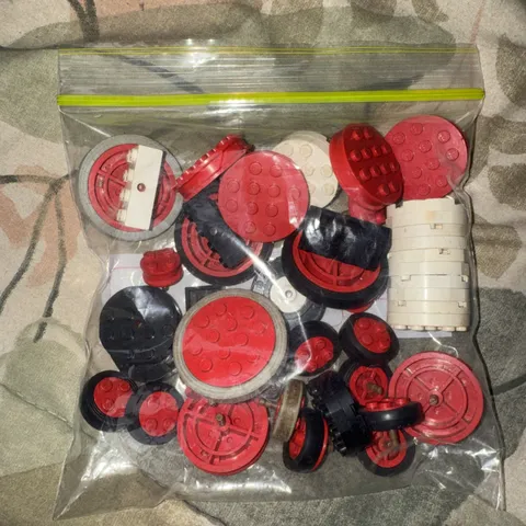 Lego 1970s  Vintage Assorted Wheels and Axle Blocks