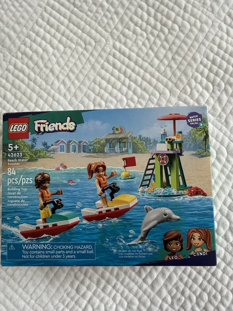 New LEGO Friends Beach Water Scooter 84 Pieces Leo Candi Dolphin NEW Ages 5+