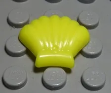 Lego Figure Accessories Shell Neon Yellow