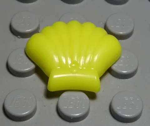 Lego Figure Accessories Shell Neon Yellow