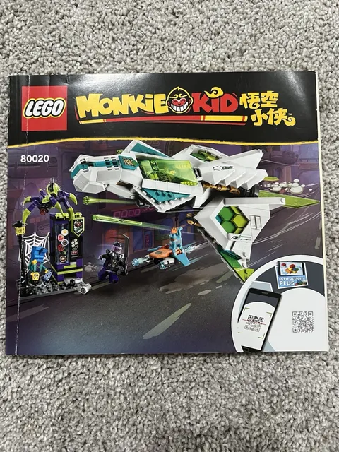 LEGO Monkie Kid White Dragon Horse Jet Instruction Manual Book Only 80020