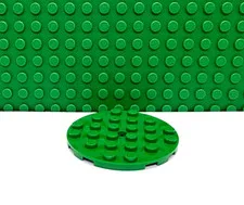 Lego 1 Green 8x8 Round Plate NEW