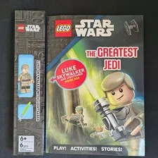 LEGO STAR WARS: "The Greatest Jedi" Activity Book; Luke Skywalker Minifigure;New