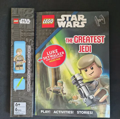 LEGO STAR WARS: "The Greatest Jedi" Activity Book; Luke Skywalker Minifigure;New