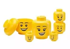 LEGO Storage Head Set, 6 pieces New In Box