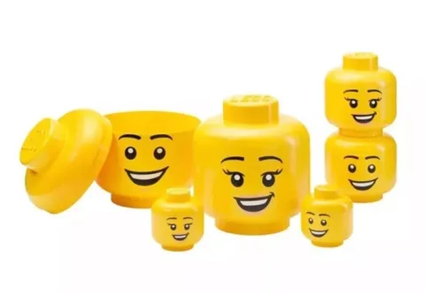 LEGO Storage Head Set, 6 pieces New In Box