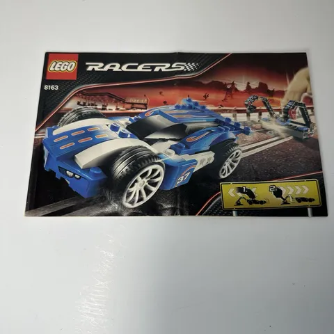 Lego 8163 Racers Blue Sprinter Instruction Manual Booklet 2009