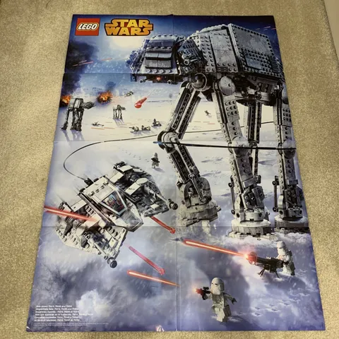 Lego Star Wars AT-AT Snowspeeder Hoth Toy Figures Collectible Poster 2014