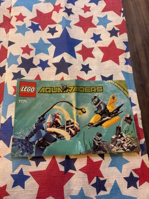 Lego Aqua Raiders Angler Ambush 7771 Loose Pieces - SEE DESCRIPTION