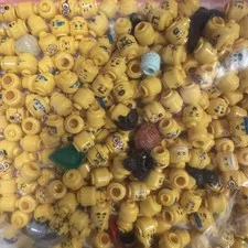 50 RANDOM LEGO MINIFIGURE HEAD LOT bulk heads