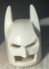 LEGO Batman White Minifigure Cowl Mask Headgear Loose Plastic Part Toy