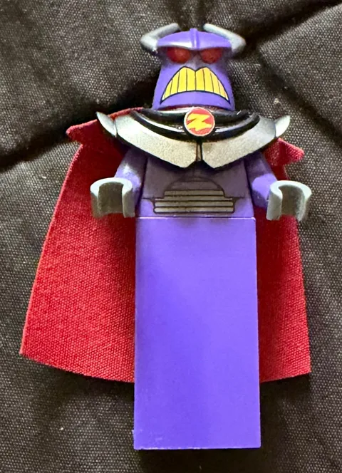 LEGO Zurg Minifigure Figure w/ Cape - Plastic & Fabric Character Minifig