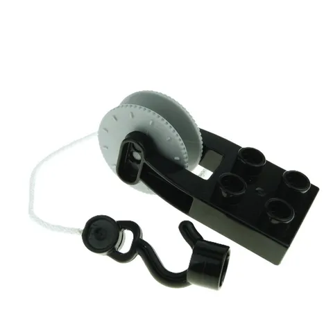 1X Lego Duplo Winch New Light Gray Hook Holder Black 42026 41169C01