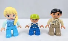Lego Duplo Figures Elsa Princess , Safari Male , Little Boy -Set of 3