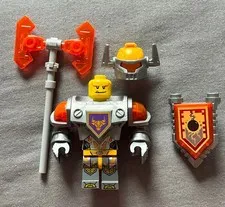 LEGO Nexo Knights Minifigure: Axl Flat Silver Torso w/ Shield (nex007) 70317