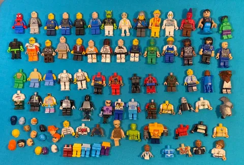 Lego  Minifigures & parts & pieces Lot of 54 +  See pics
