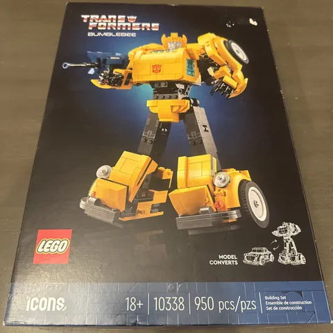 LEGO Icons Transformers Bumblebee Action Figure Collectible Building Set 10338