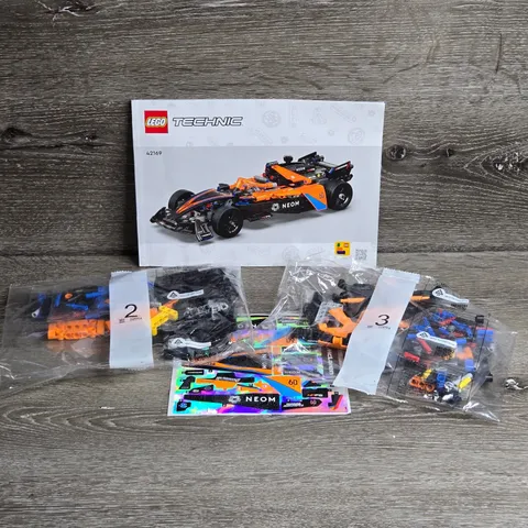 LEGO 42169 Technic NEOM McLaren Formula E Race Car Incomplete Bags 2 3 Manual